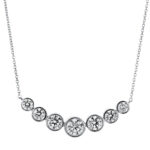 Collier Zarge Weißgold 18kt 0,98 Diamantschmuck mit 7 Diamanten - 4A789