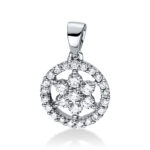 Collier Weißgold 18kt 0,30 Diamantschmuck mit 28 Diamanten - 4F345