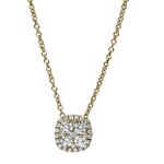 Collier Gelbgold 18kt 0,69 Diamantschmuck mit 29 Diamanten - 4F365