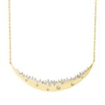 Collier Gelbgold 18kt 0,51 Diamantschmuck mit 41 Diamanten - 4N006