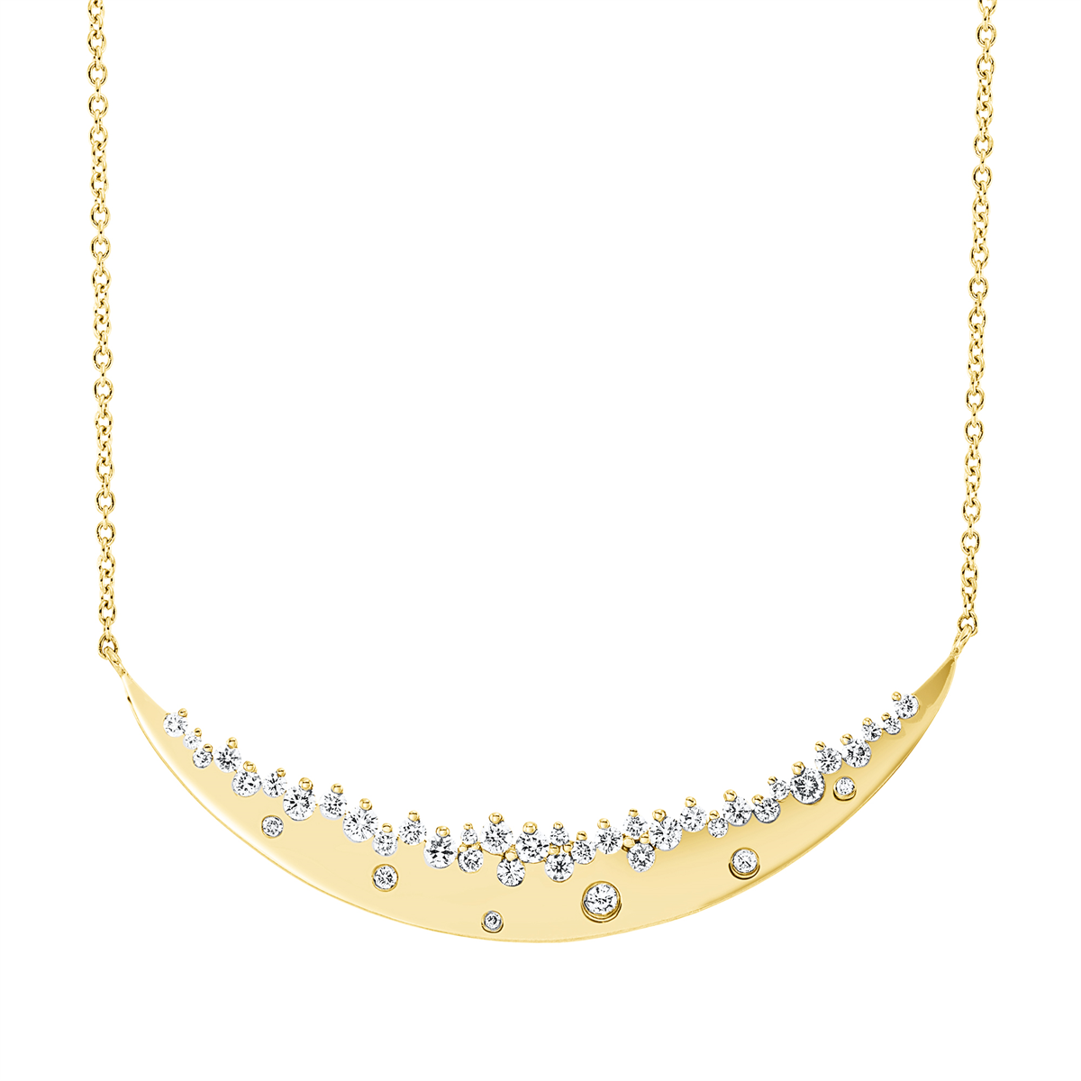 4N006G Collier Gelbgold 18kt 0,51 Diamantschmuck mit 41 Diamanten - 4N006 – Bild 1