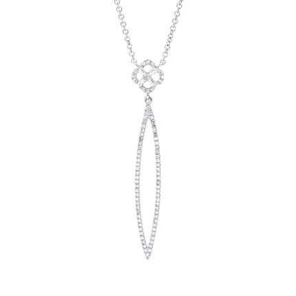 Collier Weißgold 18kt 0,24 Diamantschmuck mit 84 Diamanten - 4N111