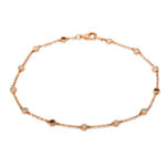 Armband Rosegold 18kt 0,38 Diamantschmuck mit 13 Diamanten - 5B711
