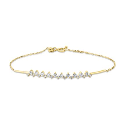 Armband Gelbgold 18kt 0,38 Diamantschmuck mit 21 Diamanten - 5F125