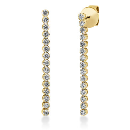 Ohrschmuck Gelbgold 18kt 0,63 Diamantschmuck mit 30 Diamanten - 2P480