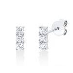 Ohrstecker Weißgold 18kt 0,28 Diamantschmuck mit 6 Diamanten - 2T181