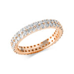 Memoire Rosegold 18kt 1,55 Diamantringe mit 70 Diamanten - 1BG16