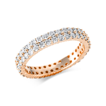 Memoire Rosegold 18kt 1,55 Diamantringe mit 70 Diamanten - 1BG16