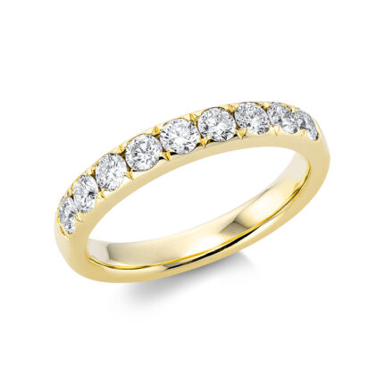 Memoire Gelbgold 18kt 0,75 Diamantringe mit 9 Diamanten - 1CM29