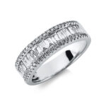 Baguette Weißgold 18kt 0,93 Diamantringe mit 68 Diamanten - 1CU51