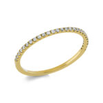 Memoire Gelbgold 18kt 0,13 Diamantringe mit 27 Diamanten - 1CZ11