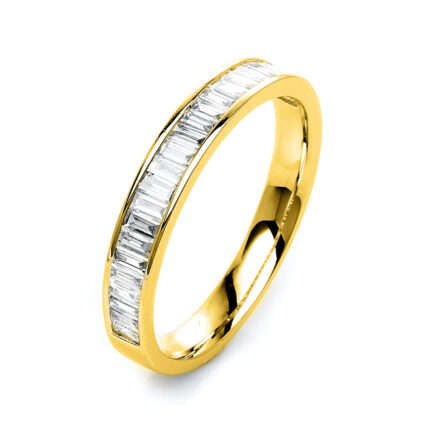 Baguette Gelbgold 18kt 0,74 Diamantringe mit 22 Diamanten - 1D670