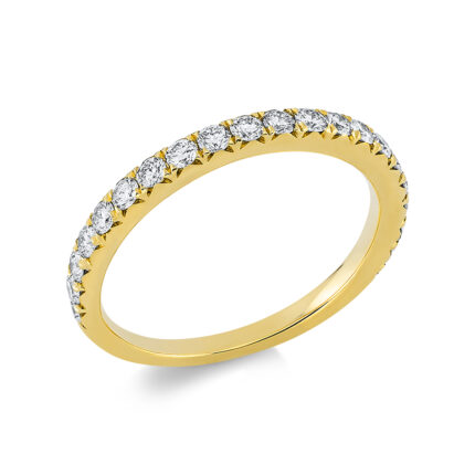 Memoire Gelbgold 18kt 0,60 Diamantringe mit 21 Diamanten - 1DA21