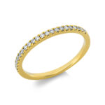 Memoire Gelbgold 18kt 0,18 Diamantringe mit 23 Diamanten - 1DA43