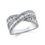 Baguette Weißgold 18kt 1,49 Diamantringe mit 107 Diamanten - 1DQ46