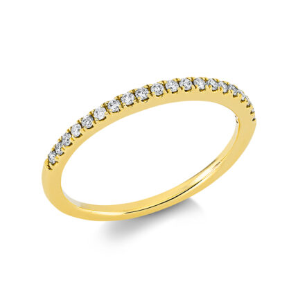 Memoire Gelbgold 18kt 0,15 Diamantringe mit 20 Diamanten - 1EE13