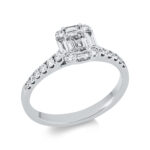 Baguette Weißgold 18kt 0,55 Diamantringe mit 25 Diamanten - 1EE53