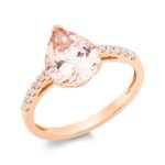 Farbstein Rosegold 18kt 0,14 Diamantringe Farbstein 2,2 ct - 1EH40