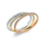 Memoire Weißgold / Gelbgold / Rosegold 18kt 0,50 Diamantringe mit 51 Diamanten - 1EJ49