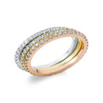 Memoire Weißgold / Gelbgold / Rosegold 18kt 1,20 Diamantringe mit 120 Diamanten - 1EJ50