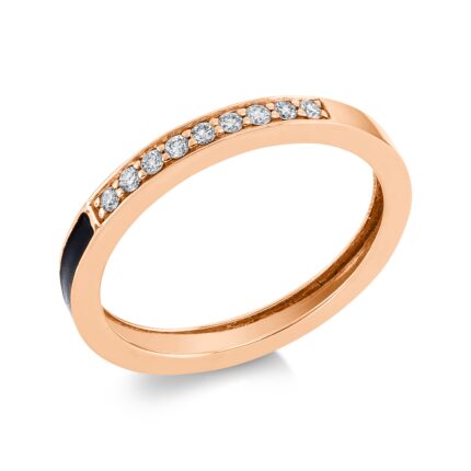 Memoire Rosegold 18kt 0,11 Diamantringe mit 9 Diamanten - 1FC58
