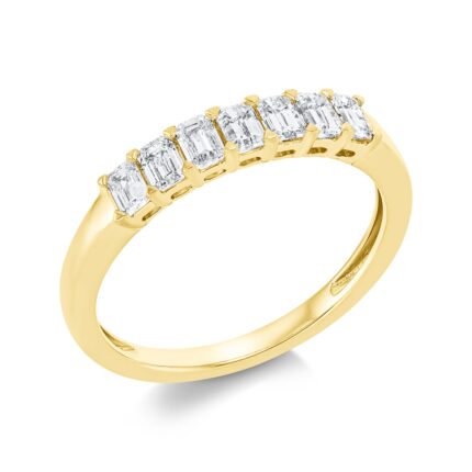 Memoire Gelbgold 18kt 0,66 Diamantringe mit 7 Diamanten - 1FR10