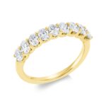 Memoire Gelbgold 18kt 1,19 Diamantringe mit 9 Diamanten - 1FR13