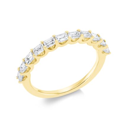 Memoire Gelbgold 18kt 0,92 Diamantringe mit 11 Diamanten - 1FR16