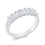 Memoire Weißgold 18kt 1,43 Diamantringe mit 7 Diamanten - 1FU26