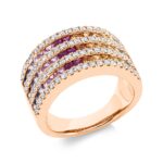Farbstein Rosegold 18kt 0,69 Diamantringe Farbstein 2,32 ct - 1FV71
