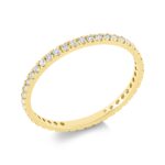 Memoire Gelbgold 18kt 0,34 Diamantringe mit 45 Diamanten - 1FX46