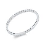 Memoire Weißgold 18kt 0,30 Diamantringe mit 48 Diamanten - 1FX47