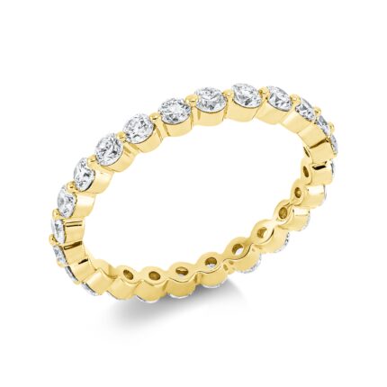 Memoire Gelbgold 18kt 1,24 Diamantringe mit 24 Diamanten - 1FX52