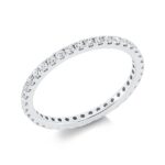 Memoire Weißgold 18kt 0,50 Diamantringe mit 39 Diamanten - 1GC19