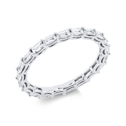 Memoire Weißgold 18kt 1,08 Diamantringe mit 21 Diamanten - 1GC25