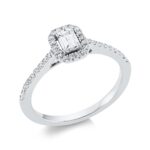 Solitaeire Weißgold 18kt 0,58 Diamantringe mit 37 Diamanten - 1GG87