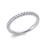 Memoire Weißgold 18kt 0,29 Diamantringe mit 18 Diamanten - 1P223