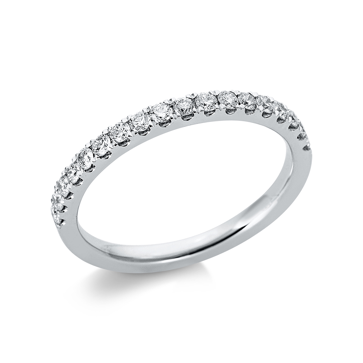 1P223W Memoire Weißgold 18kt 0,29 Diamantringe mit 18 Diamanten - 1P223 – Bild 1