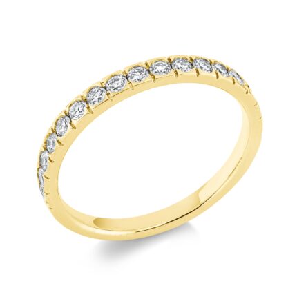 Memoire Gelbgold 18kt 0,44 Diamantringe mit 17 Diamanten - 1P936