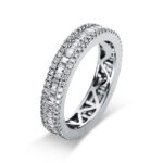 Baguette Weißgold 18kt 1,28 Diamantringe mit 179 Diamanten - 1R507
