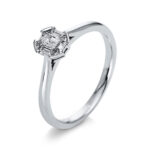 Baguette Weißgold 18kt 0,26 Diamantringe mit 9 Diamanten - 1S078