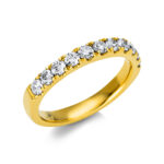 Memoire Gelbgold 18kt 0,71 Diamantringe mit 11 Diamanten - 1S224