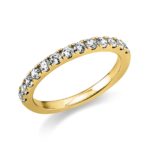 Memoire Gelbgold 18kt 0,51 Diamantringe mit 13 Diamanten - 1T320