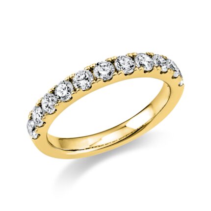 Memoire Gelbgold 18kt 0,86 Diamantringe mit 11 Diamanten - 1T322