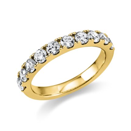 Memoire Gelbgold 18kt 1,08 Diamantringe mit 10 Diamanten - 1T323