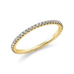 Memoire Gelbgold 18kt 0,29 Diamantringe mit 47 Diamanten - 1U537