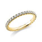 Memoire Gelbgold 18kt 0,71 Diamantringe mit 34 Diamanten - 1U538