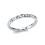 Memoire Weißgold 18kt 0,29 Diamantringe mit 14 Diamanten - 1Z283