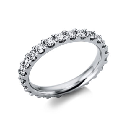 Memoire Weißgold 18kt 1,35 Diamantringe mit 25 Diamanten - 1Z904