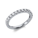 Memoire Weißgold 18kt 0,68 Diamantringe mit 14 Diamanten - 1Z917